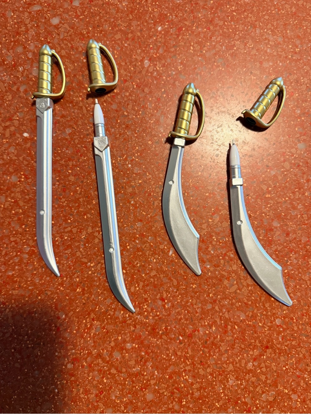 Novelty PENS various swords etc. silver and gold all brand new! Choice of 1 - Picture 7 of 8
